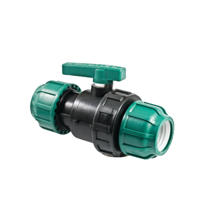 Robinet cu bilă din plastic premium 63x63 (10bar) PO