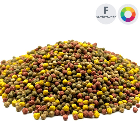 Hrana Allround Mix 3 mm ( rosu-maro-verde ) ( 2 kg )