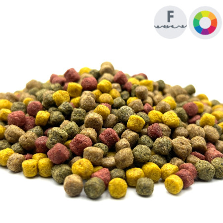 Hrana Allround Mix 6 mm ( rosu-maro-verde ) ( 2 kg )