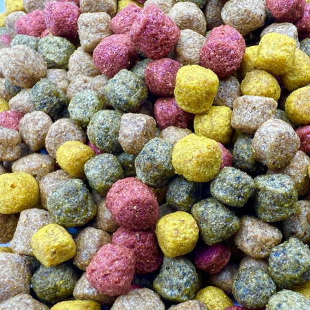 Hrana Allround Mix 6 mm ( rosu-maro-verde ) ( 2 kg )