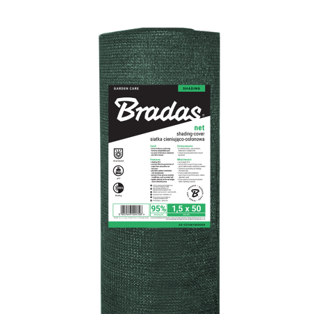 Plasa de protectie, protectie impotriva vantului si umbrire MEDIUMTEX 160 1,5 m x 50 m 95%