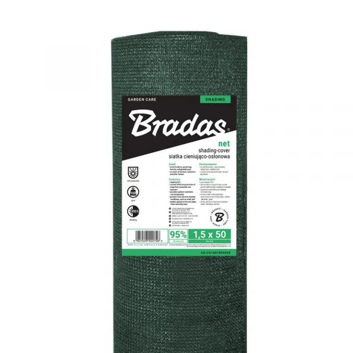 Plasa de protectie, protectie impotriva vantului si umbrire MEDIUMTEX 160 1,5 m x 50 m 95%