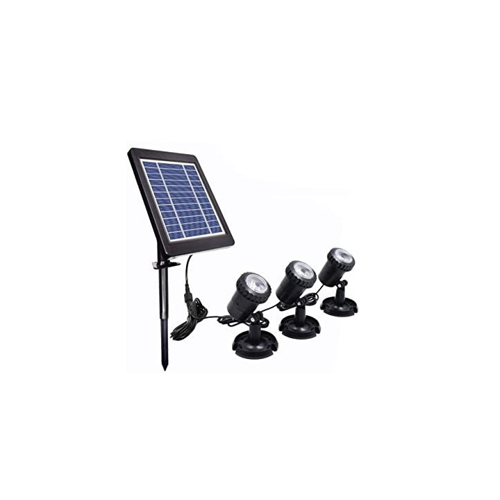 Iluminare iaz SL318C cu panou solar (rosu)