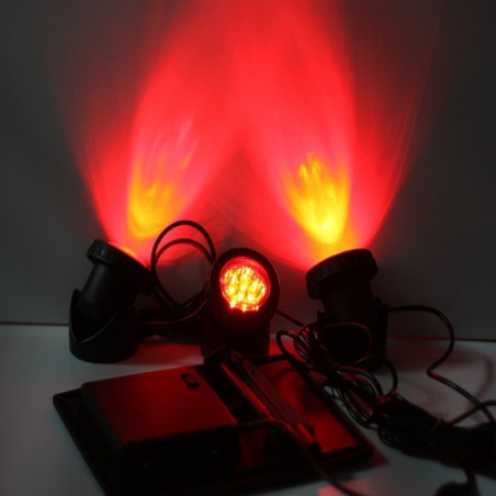 Iluminare iaz SL318C cu panou solar (rosu)