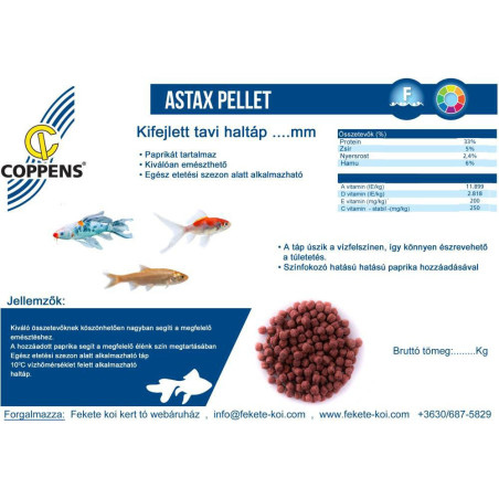 Hrana Coppens Astrax Pellet 6mm (1Kg)