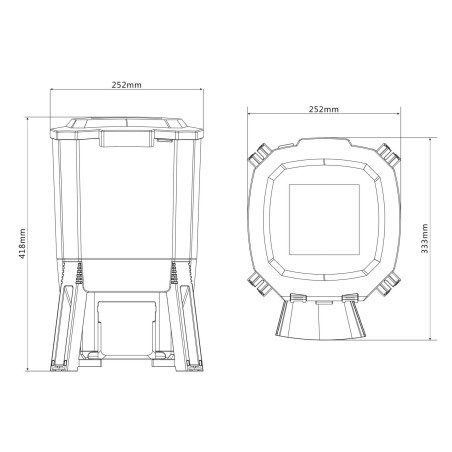Hranitor automat cu panou solar CFF-206