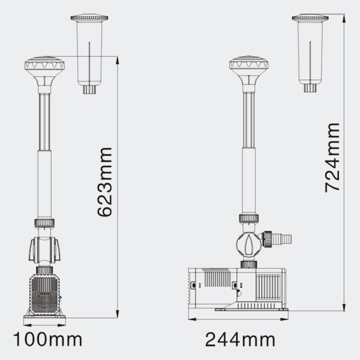 Pompa CHJ-4503 pentru fantani arteziene 4000l/h (65W)