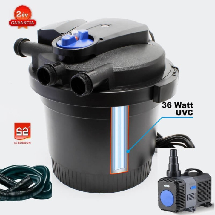 Set filtrare iaz subpresiune CPA 20000 (40 000) set 1. CTP 8000 + Furtun Spiralat 4m DN32