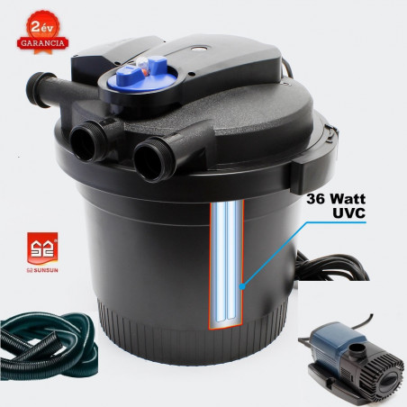 Set filtrare iaz subpresiune CPA 20000 (40 000) set 4. JTP 12000 + Furtun Spiralat 4m DN32