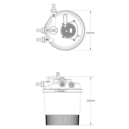 Filtru iaz sub presiune CPF 20000 (40 000) cu lampa UVC 36W