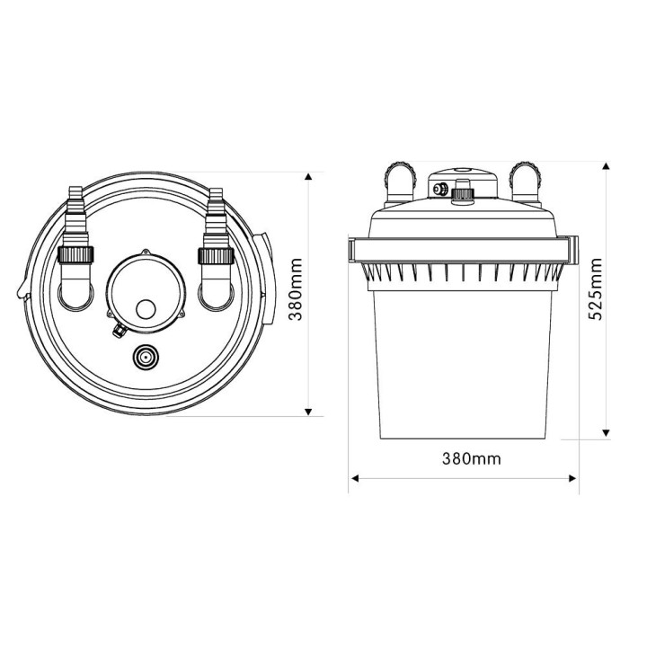 Filtru iaz sub presiune CPF 380 (12 000) cu lampa UVC 11W