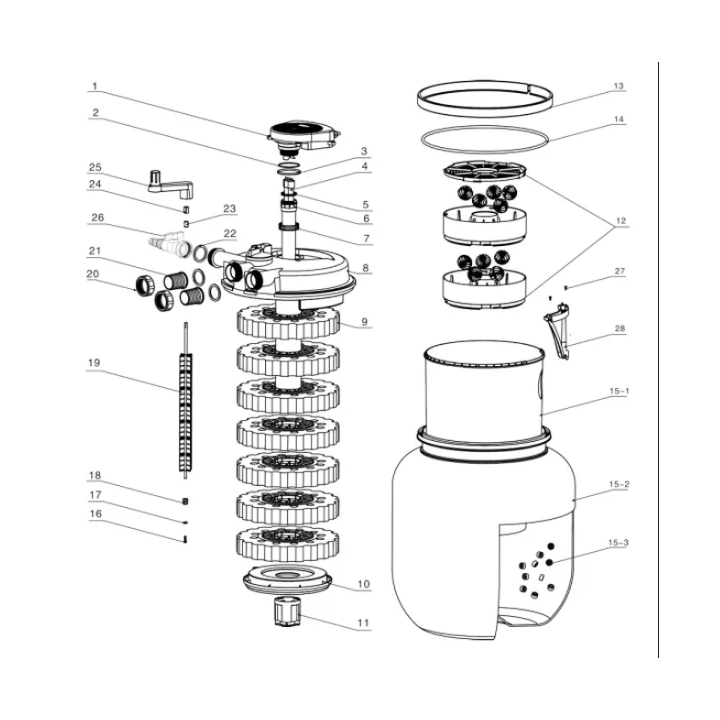 Set filtrare iaz subpresiune CPF 75000 set 4
