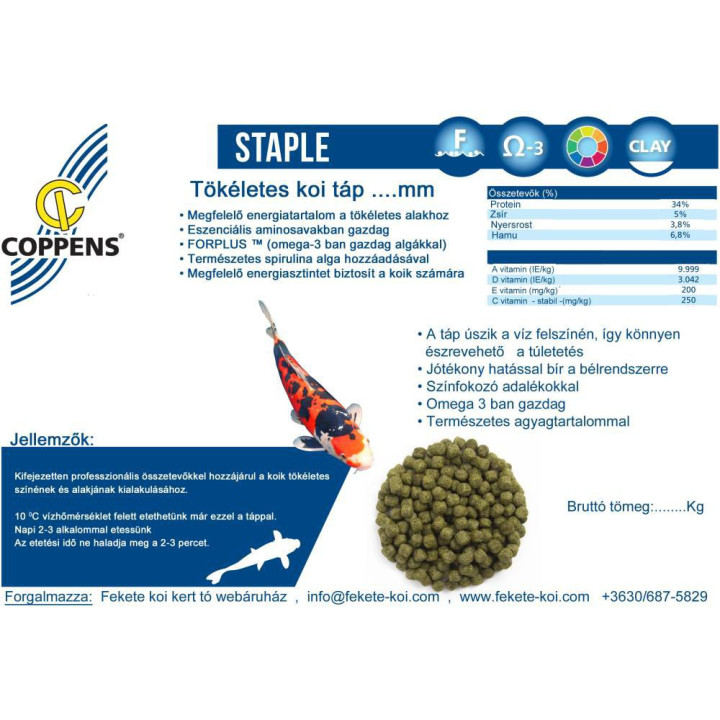 Hrana Coppens Staple perfect 3 mm ( 2 kg )