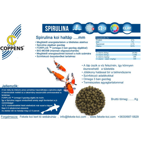 Hrana Coppens Spirulina 3 mm ( 2 kg )