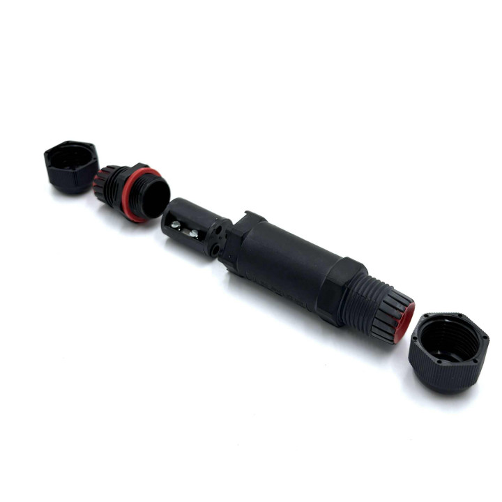 Prelungitor de cablu cu protecție IP68, 3 poli (CUJ-01)