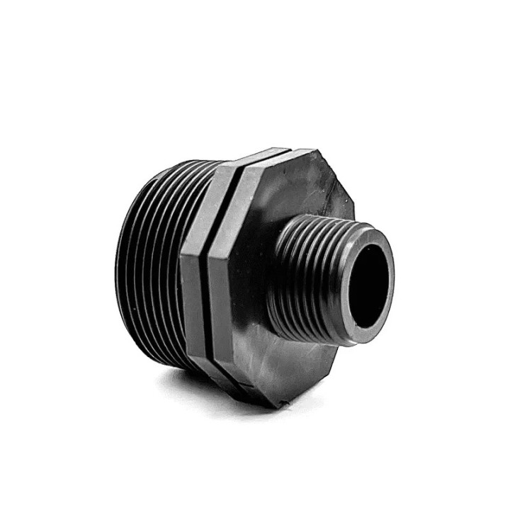 Plastic reductie niplu 2" x 3/4" FE-FE