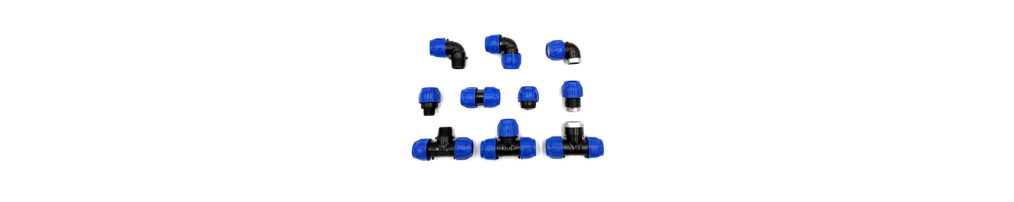 Fitinguri compresiune PEHD max. 16bar