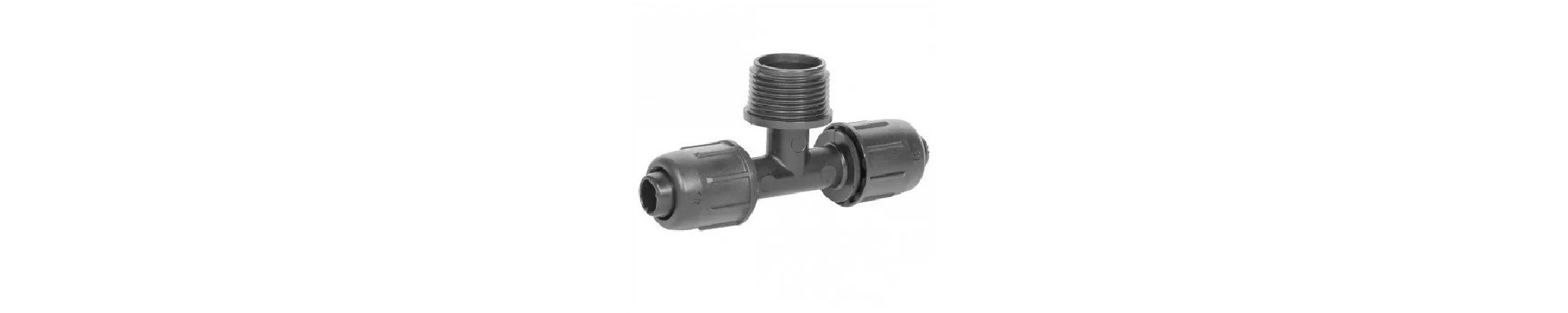 Teu compresiune cu filet exterior, 6bar