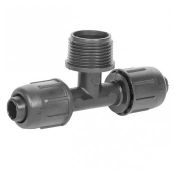 Teu compresiune cu filet exterior, 6bar